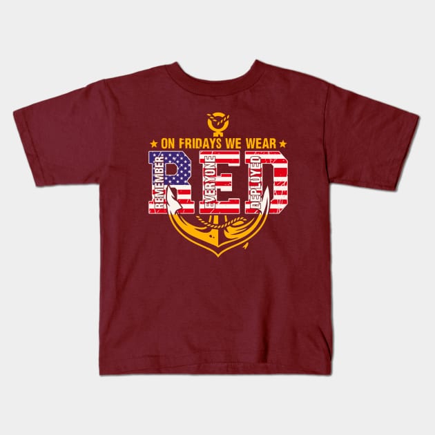 Remember red friday Kids T-Shirt by Dreamsbabe